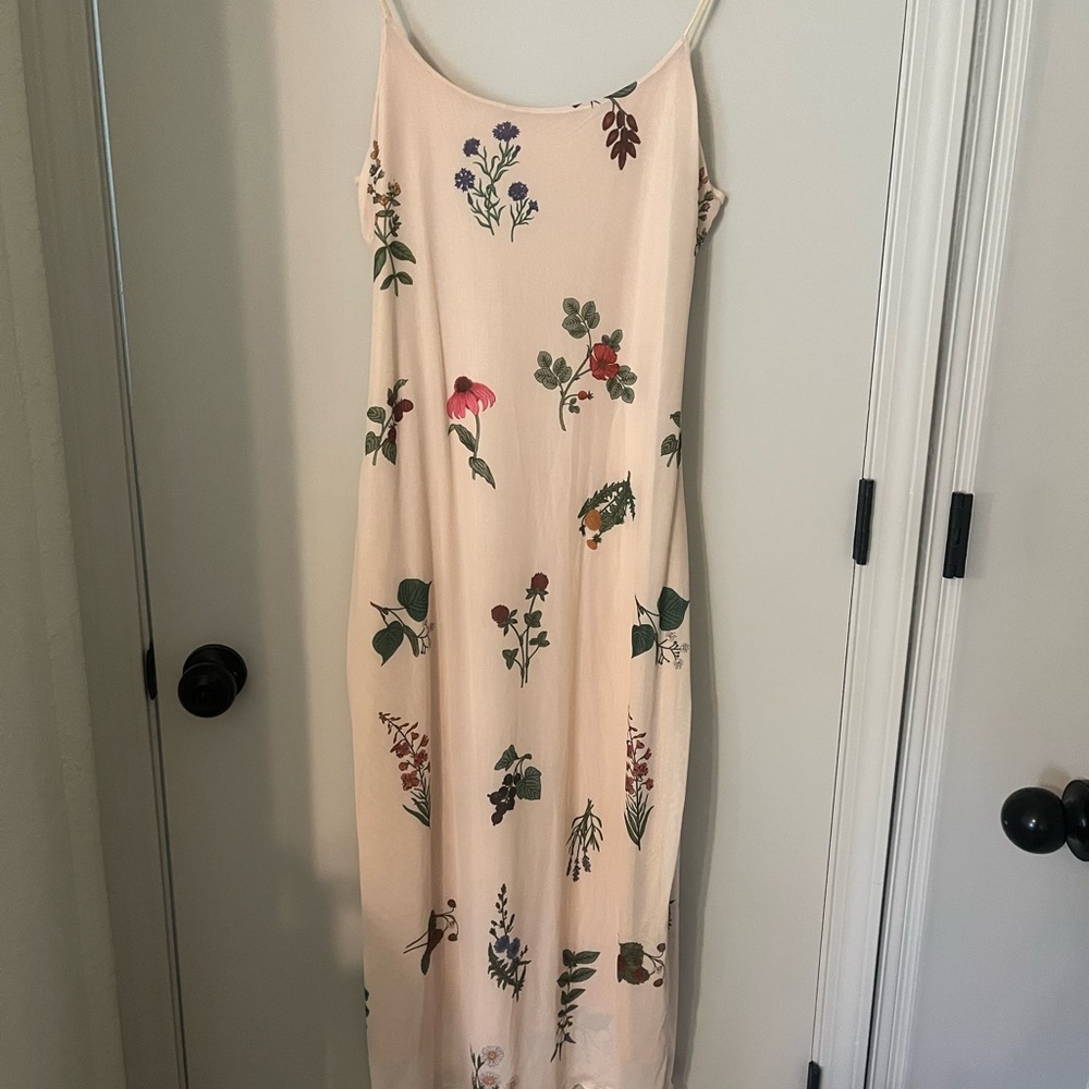 Cider Pink Slip Dress with Spaghetti Straps